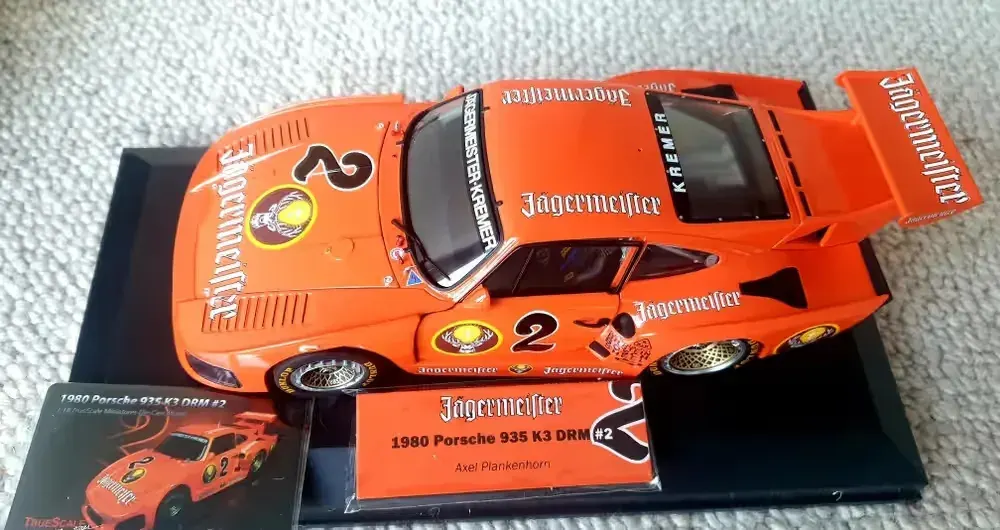 Porsche 935 k3 true scale exoto jagermeister 1:18 — praca twórcy maciej na Freshwall Marketplace
