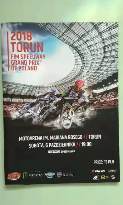 Program żużlowy Grand Prix 2018 Toruń — praca twórcy Janusz na Freshwall Marketplace