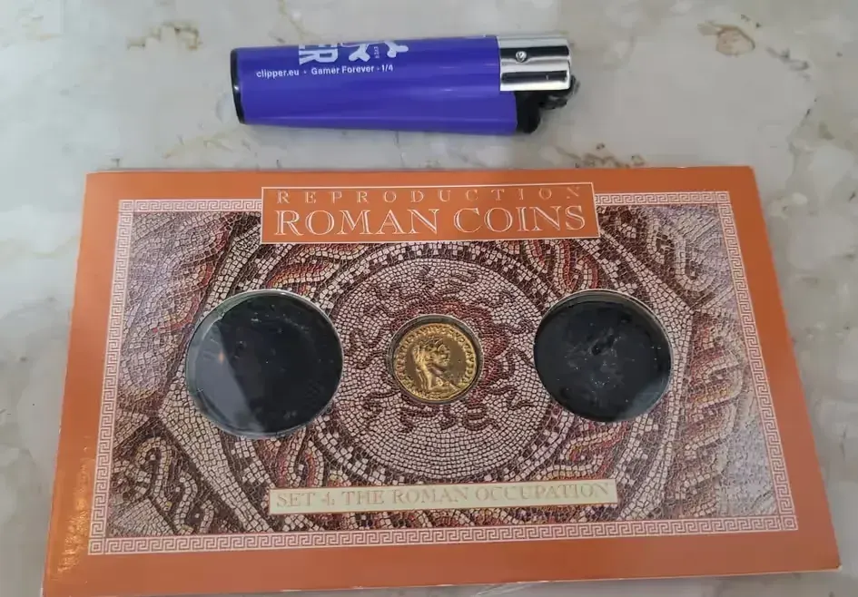 Reprodukcja monet rzymskich — praca twórcy bazilio na Freshwall Marketplace