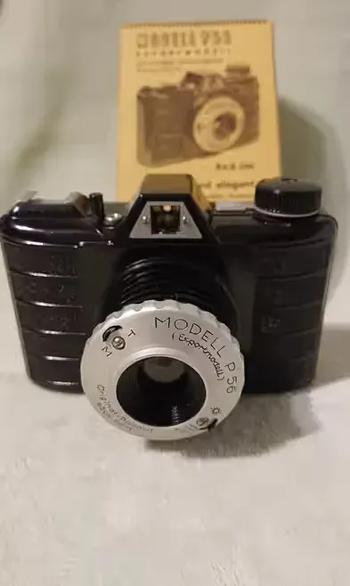 Retro fotoaparat  MODELL P56 Exportmodell (1956) + BOX | Sprawny! — praca twórcy Alla na Freshwall Marketplace