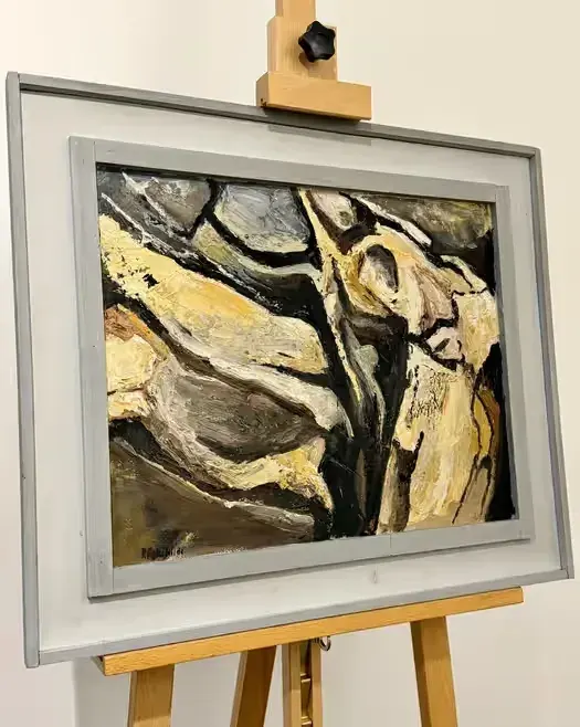 Robert Eskekilde Wybitny Obraz Abstrakcja Materyjna Mid-Century Modern — praca twórcy ArtCollector na Freshwall Marketplace