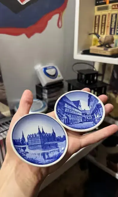 Vintage Royal Copenhagen Ceramic Mini Plates — praca twórcy Vasyl na Freshwall Marketplace