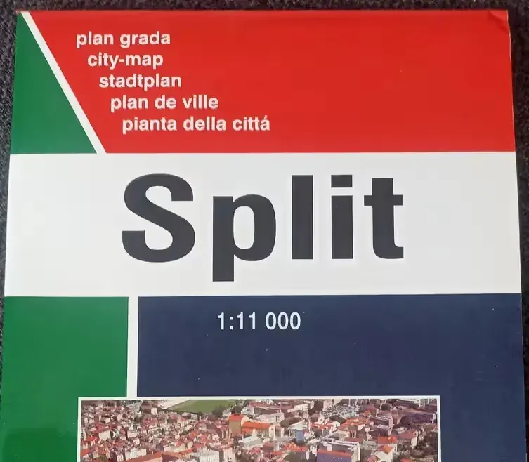 Split mapa plan miasta — praca twórcy Krzysztof na Freshwall Marketplace