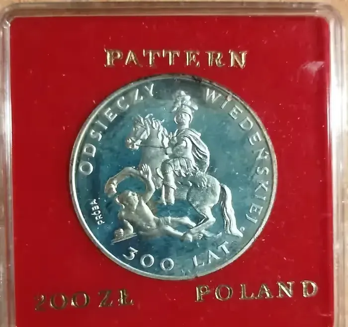 Srebrna moneta okolicznościowa; 200zł(PRÓBA) — praca twórcy Krzysztof na Freshwall Marketplace