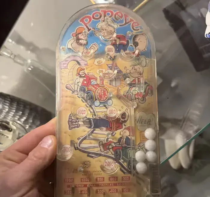 Stara zabawka flipper 1959 papeye gra — praca twórcy Bartosz na Freshwall Marketplace