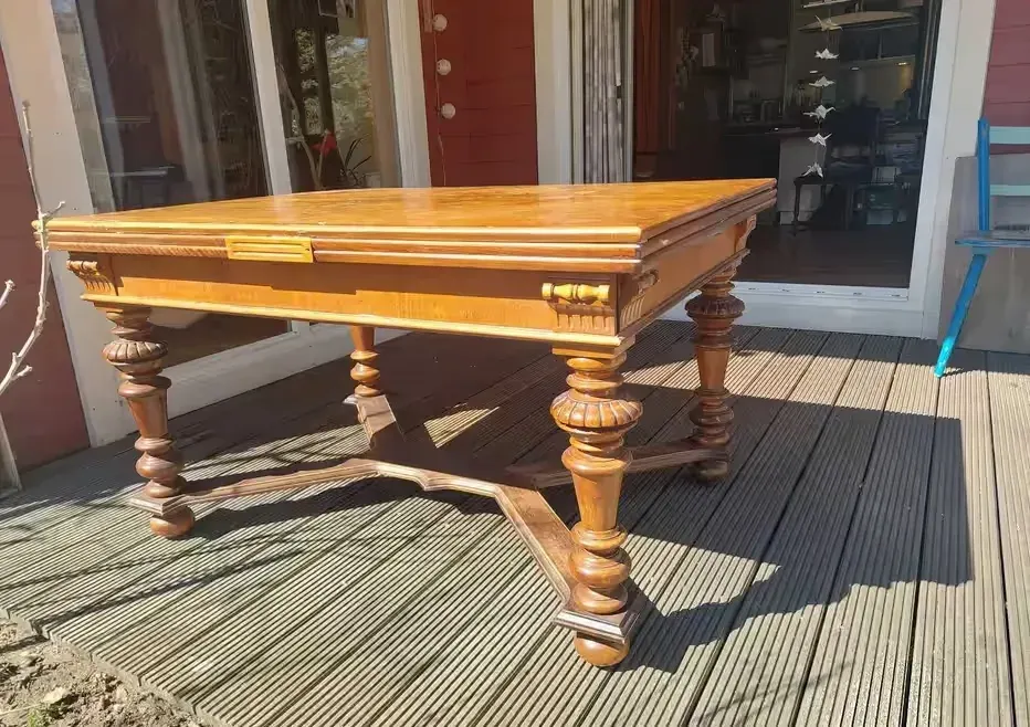 Stół ROZKŁADANY kuchni jadalni drewniany antyk do 362CM 16 osobowy drewno — praca twórcy Grzegorz na Freshwall Marketplace