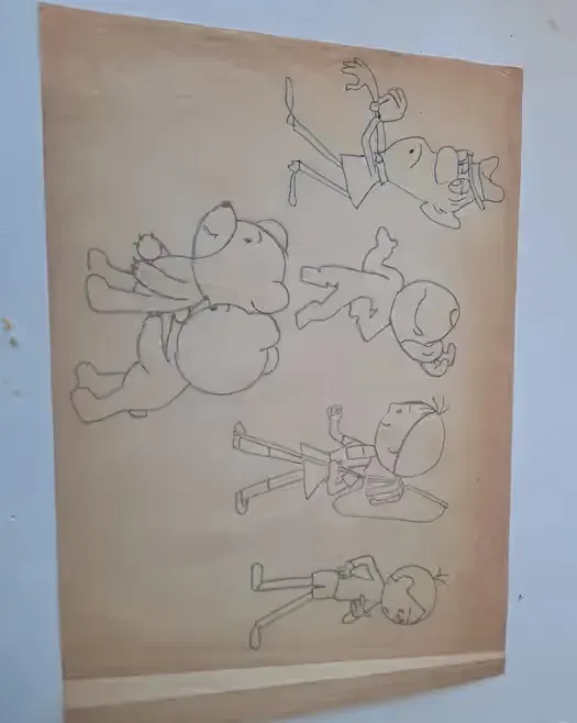 Szkic do bajki Reksio,Bolek i Lolek — praca twórcy jacekgog1979 na Freshwall Marketplace