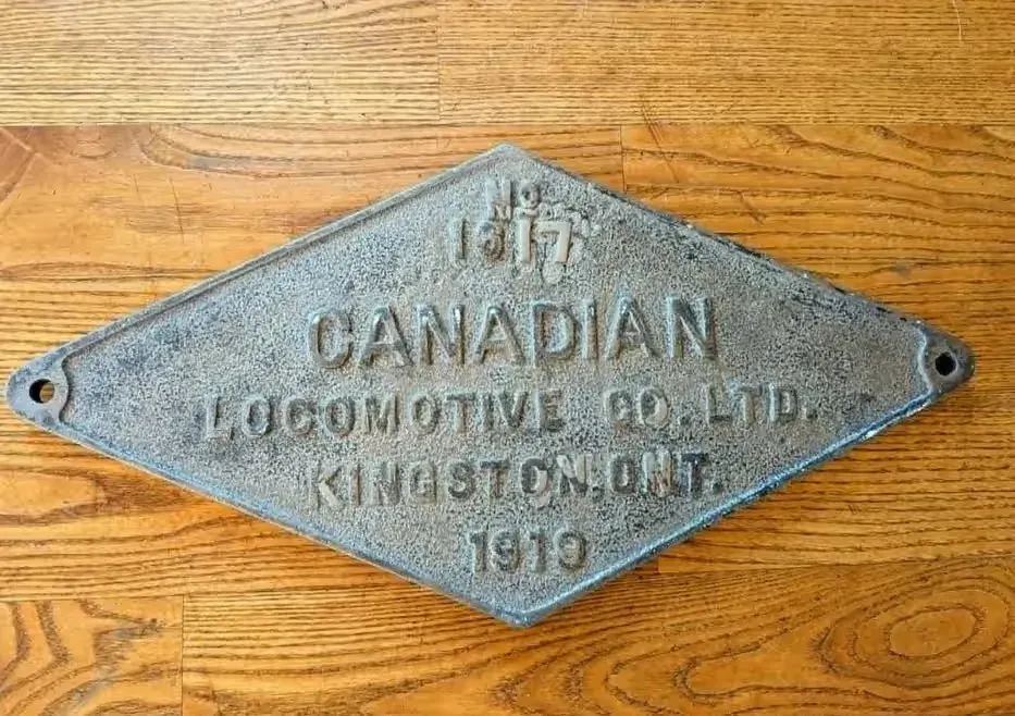 Tabliczka z parowozu Canadian 1919 — praca twórcy Mariusz na Freshwall Marketplace
