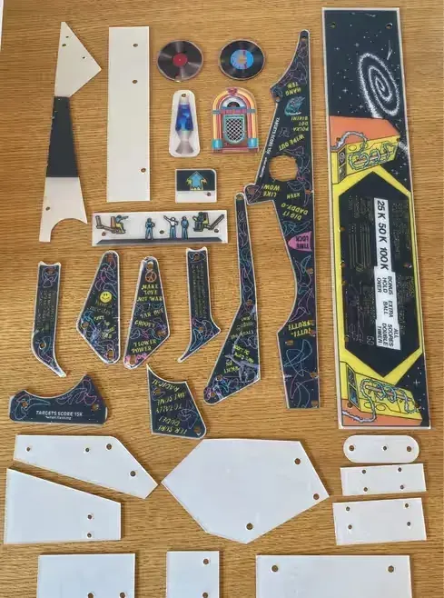 Time Machine PLASTICSET Data East  Pinball Flipper Fliper — praca twórcy Radosław na Freshwall Marketplace
