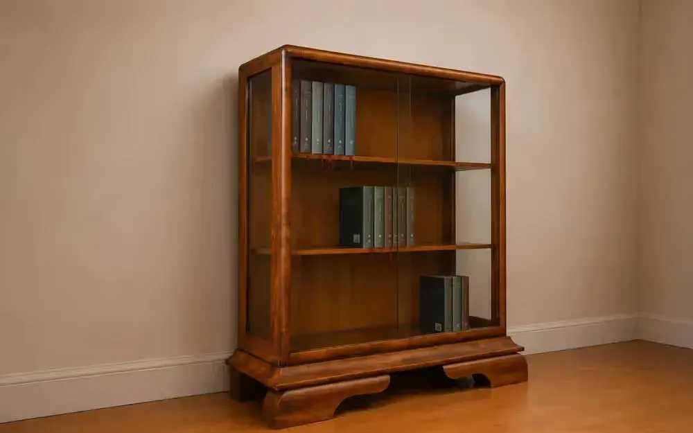 Witrynka Biblioteczka Komoda Art Deco  – orzech, fazowane szyby — praca twórcy papi.94 na Freshwall Marketplace
