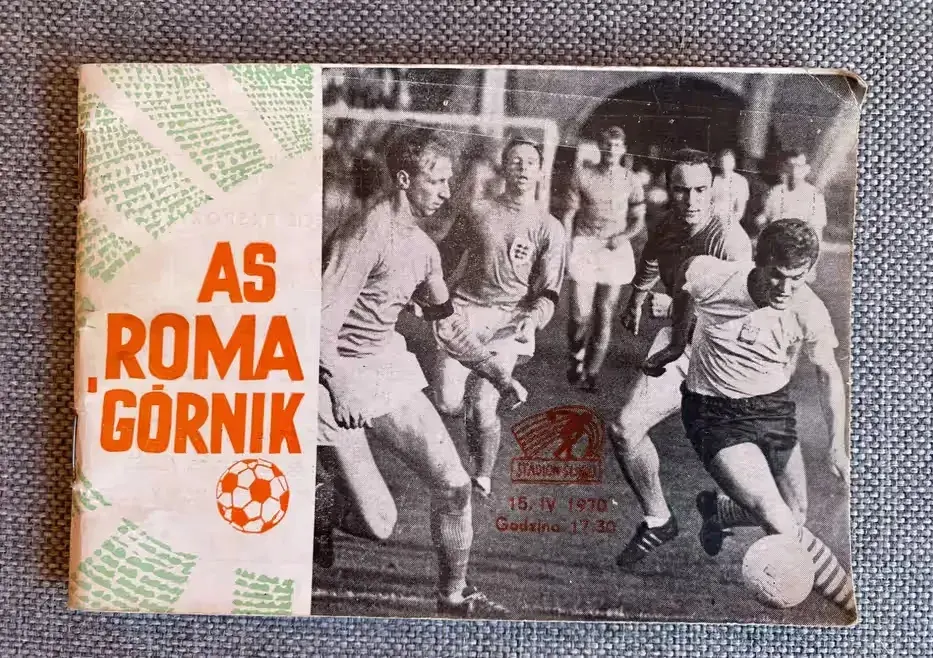 Zabytkowy program meczowy AS Roma - Górnik Zabrze. — praca twórcy Wojtek na Freshwall Marketplace