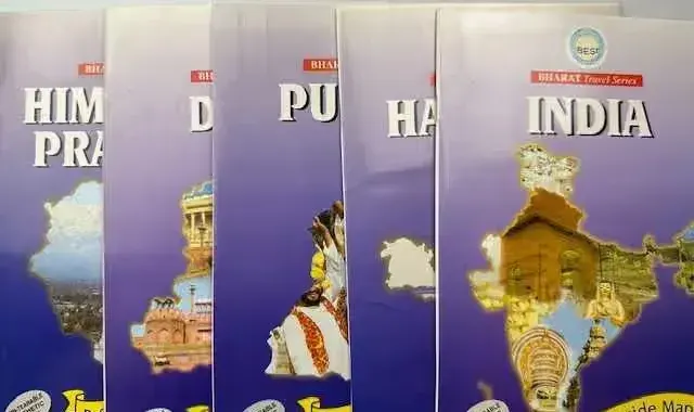 Zestaw map India Haryana Delhi Punjab Himachal Pradesch Bharat Travel — praca twórcy Antykwariat Filemon na Freshwall Marketplace