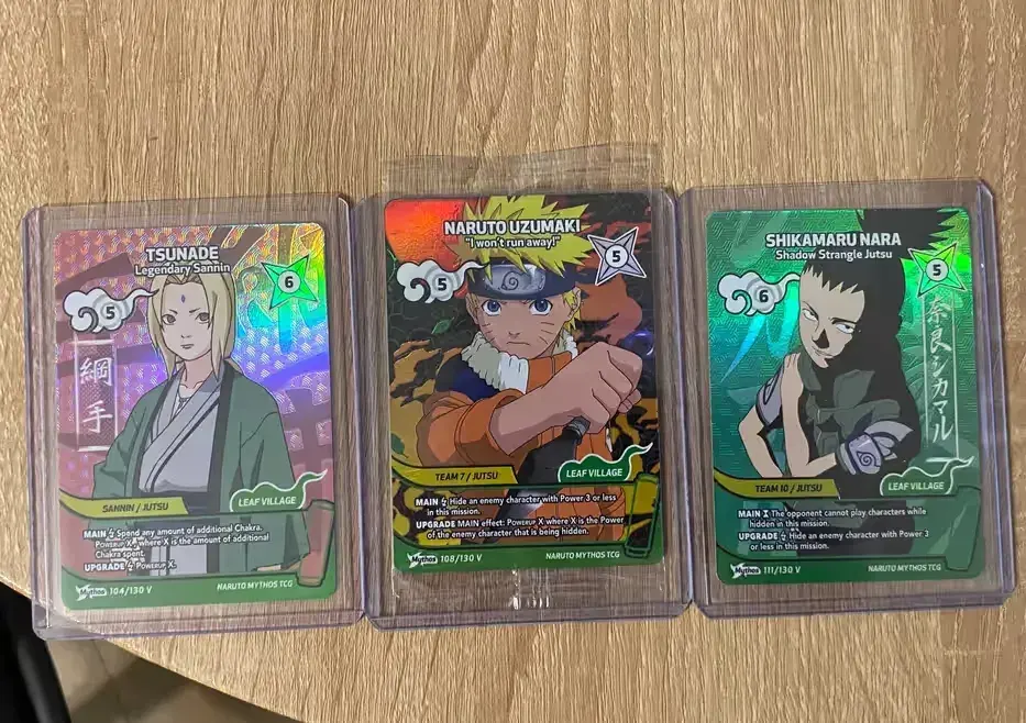 Zestaw promo kart Naruto-Tsunade-Shikamaru Naruto Mythos — praca twórcy Kamil na Freshwall Marketplace