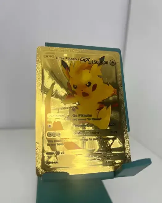 Złota Wysokie HP Karta Pokemon Pikachu Ultra 1mln 500000 Basic Vmax — praca twórcy Daniel na Freshwall Marketplace