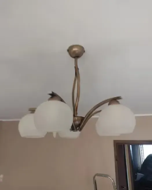 Żyrandol mosiądz antyczny +Lampka nocna. — praca twórcy Maniek na Freshwall Marketplace