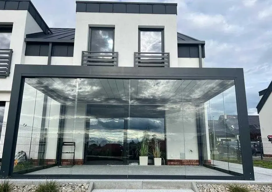 Pergola Aluminiowa Lamele Zadaszenie Taras Led Transport Aluminium — praca twórcy Wanda W. na Freshwall Marketplace