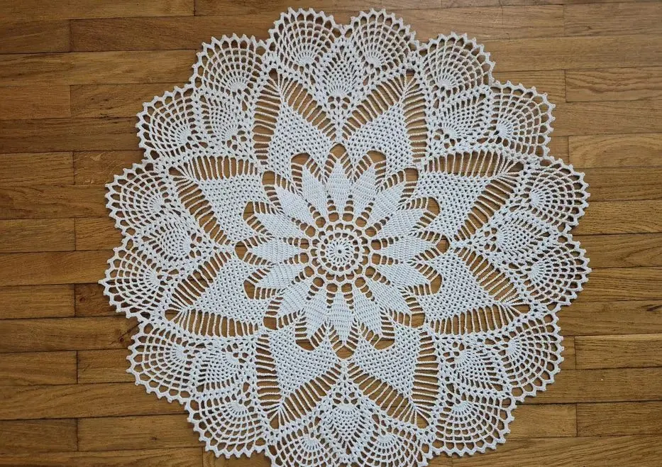 Handmade - serweta szydełkowanie 60 cm — praca twórcy Anna W. na Freshwall Marketplace