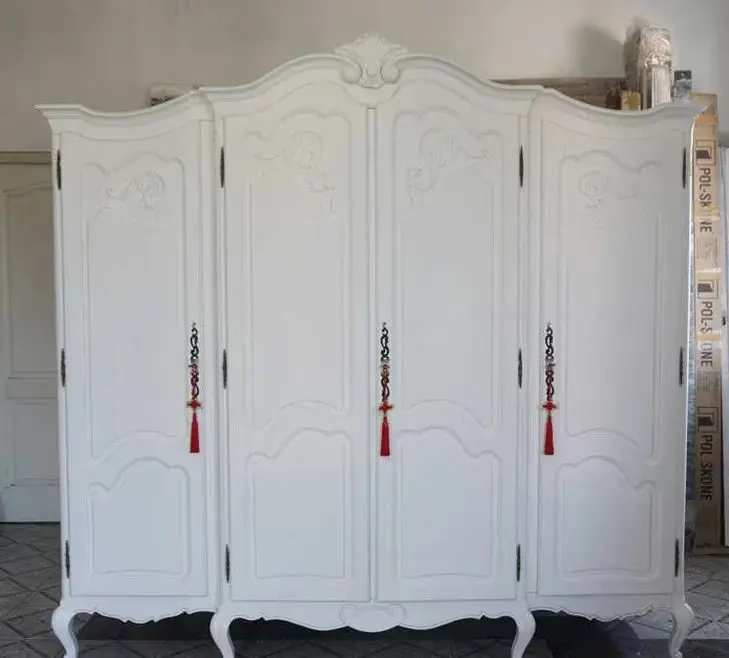 biała szafa ludwik ludwikowska dębowa stara shabby chic modern antyki 4D — praca twórcy Zuzanna Z. na Freshwall Marketplace
