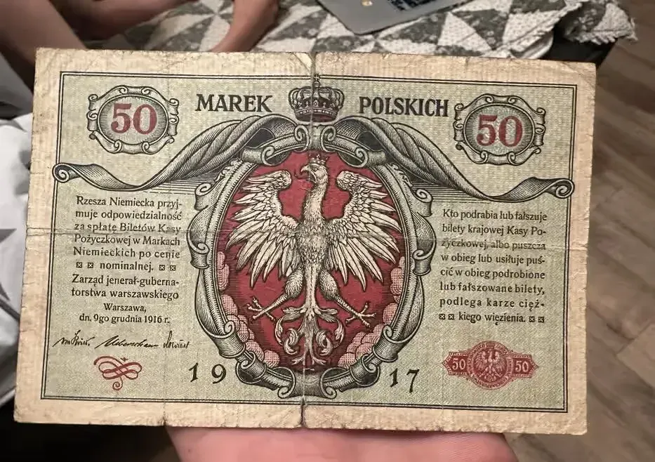 50 marek polskich 1916 rok jenerał — praca twórcy Michalina O. na Freshwall Marketplace