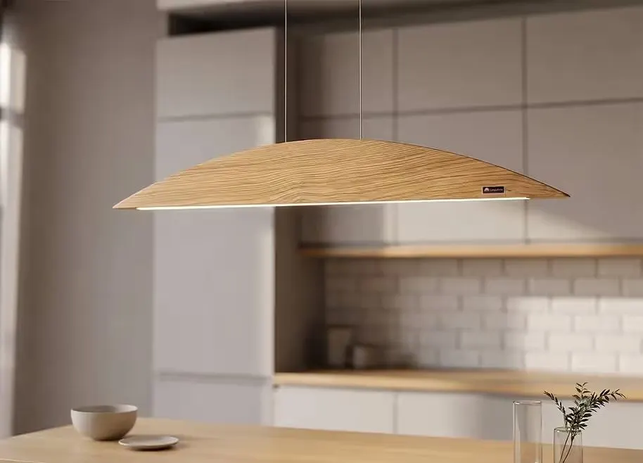 Designerska lampa drewniana LED | handmade | ciepłe/zimne światło — praca twórcy Kotenko na Freshwall Marketplace