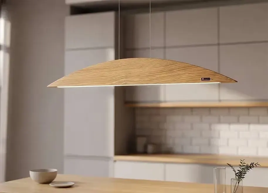 Designerska lampa drewniana LED | handmade | ciepłe/zimne światło — praca twórcy Kotenko na Freshwall Marketplace