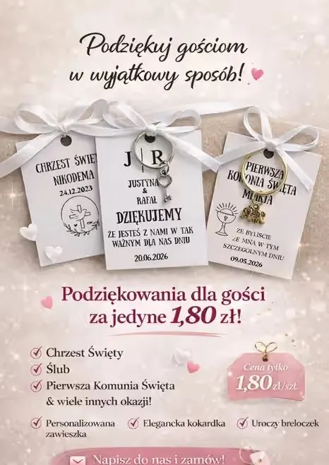 Podziękowania dla gości  na rozne okazje — praca twórcy Weronika na Freshwall Marketplace