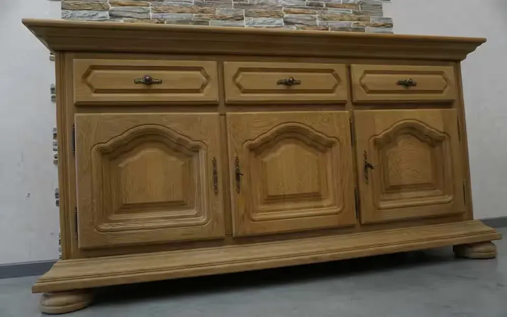 Komoda Lity Dąb Dębowa Naturalna z Litego Dębu 3 Drzwiowa szer. 178 cm  (P-1419) — praca twórcy www.HD-MEBEL.pl na Freshwall Marketplace