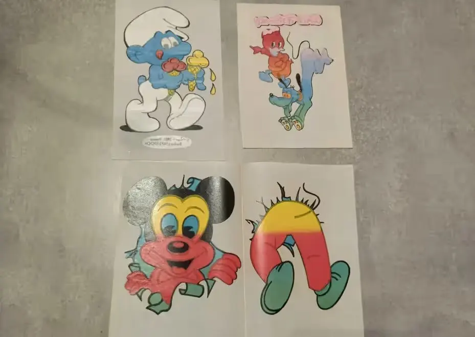 PRASOWANKA na Koszulkę Walt Disney PRL 1988 rok ZESTAW 3 NOWYCH sztuk — praca twórcy SAILOR 777 na Freshwall Marketplace