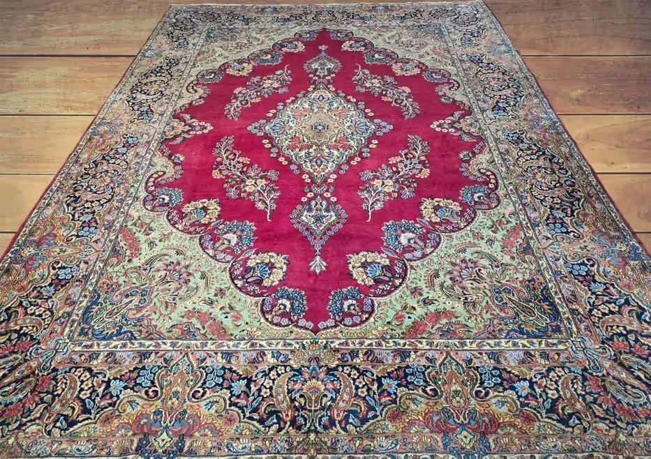 Perski dywan Kerman - Rękodzieło z Iranu - Czysta wełna - 265 x 365 cm — praca twórcy Gallery-Rugs na Freshwall Marketplace