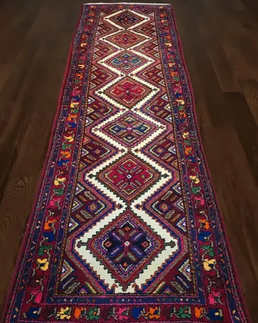 Piękny perski chodnik Hamadan - Rękodzieło wspaniałej prezencji 89x300 — praca twórcy Gallery-Rugs na Freshwall Marketplace