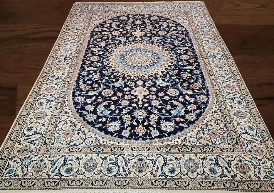 Wspaniałej jakości - Perski dywan Nain - Rękodzieło z Iranu -  205x318 — praca twórcy Gallery-Rugs na Freshwall Marketplace