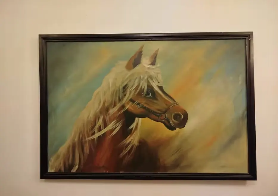 Stary obraz ręcznie malowany 126/86cm — praca twórcy Wiktor na Freshwall Marketplace