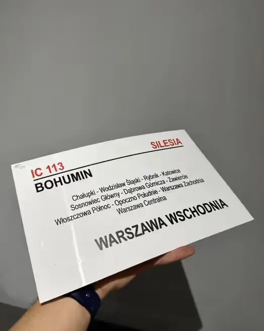 Tablica relacyjna IC Silesia 113 lub 111 — praca twórcy Igor na Freshwall Marketplace