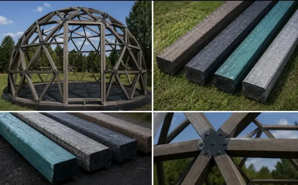 Tworzywo nie drewno!!! trwała!!! Kula geodezyjna szara Zadaszenie BASENU KOPUŁA GEODEZYJNA GEODOME DOME HOUSE ALTANA GLAMPING Szklarnia Strefa relaksu — praca twórcy Sprzedawca na Freshwall Marketplace