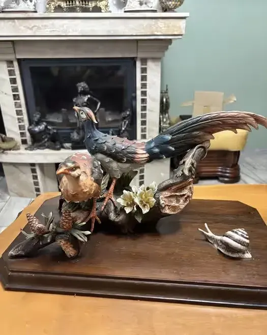 Unikatowa Figurka Capodimonte – Para Ptaków – Sygnowana Fantoni — praca twórcy Zenek na Freshwall Marketplace
