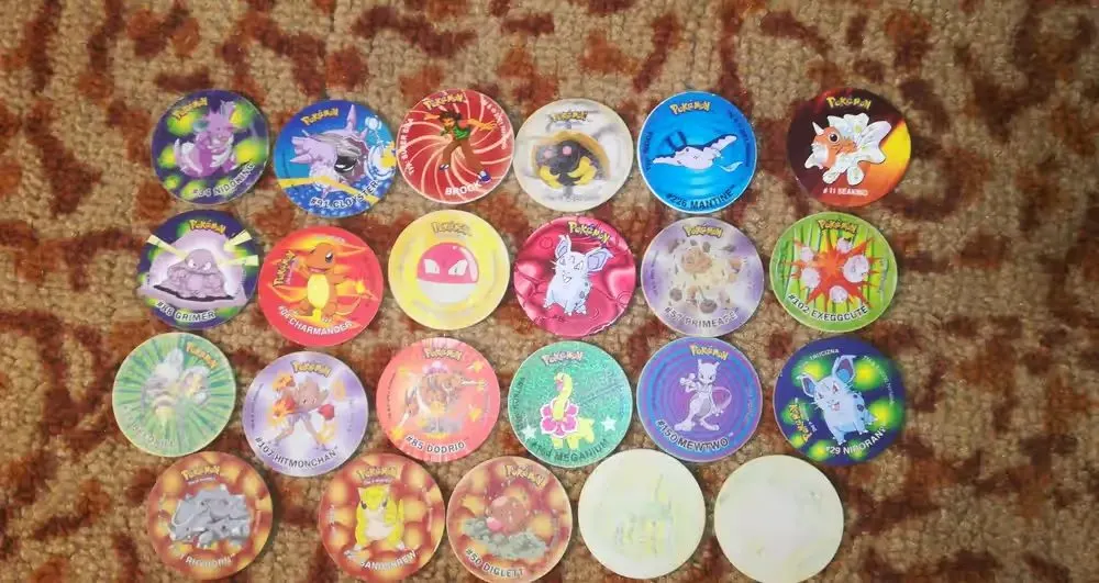 Zwykle tazos pokemon 23szt. — praca twórcy Stefan na Freshwall Marketplace