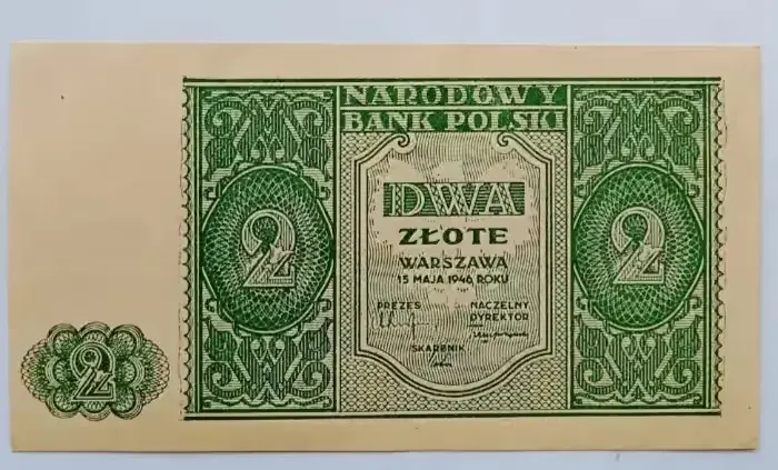 2 zł z 1946 roku banknot — praca twórcy Pangrosik na Freshwall Marketplace