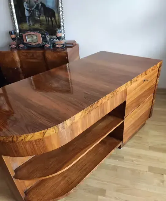 ART DECO /  piękne, projektowane biurko, znakomita,forma, po renowacji — praca twórcy Antoni na Freshwall Marketplace