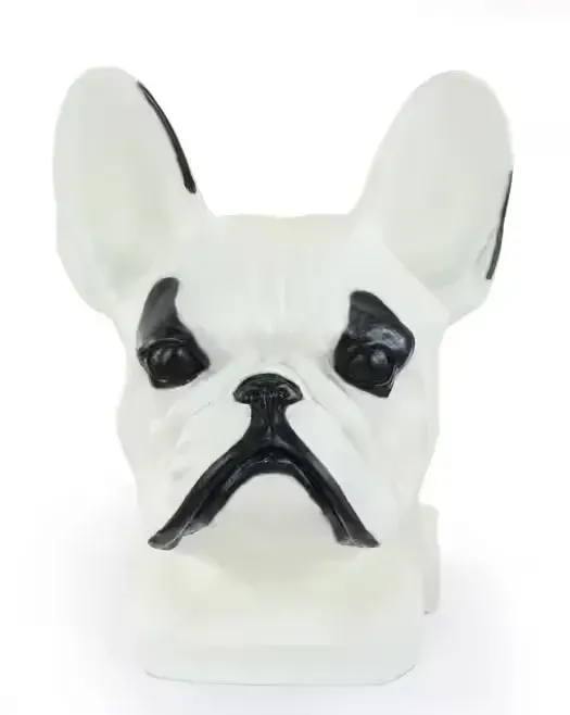 Buldog francuski I duża głowa z żywicy Art-Dog — praca twórcy Krzysztof Liszka na Freshwall Marketplace