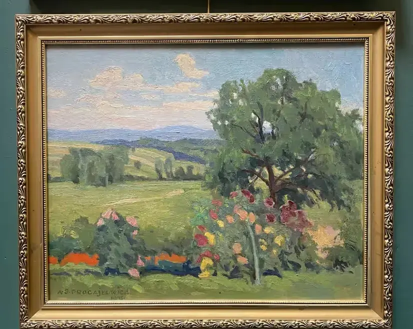 Obraz olejny Antoni Procajłowicz pejzaż 1941 r. — praca twórcy Patrycja na Freshwall Marketplace
