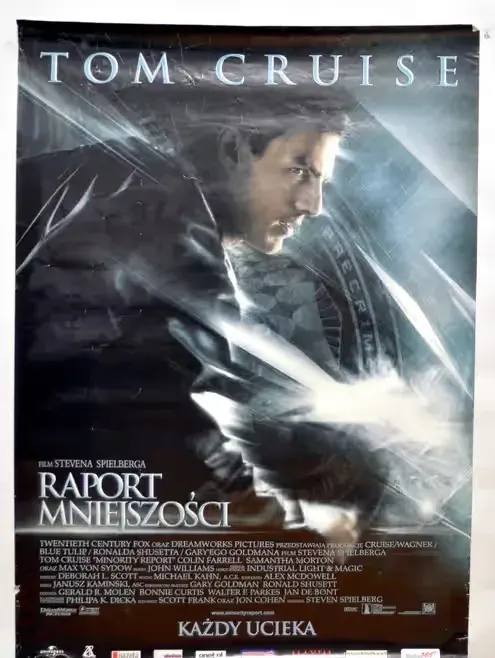 Oryginalny plakat kinowy Raport mniejszości 2002 Tom Cruise 68x98 cm plakat filmowy sci-fi B1 — praca twórcy IG88 na Freshwall Marketplace