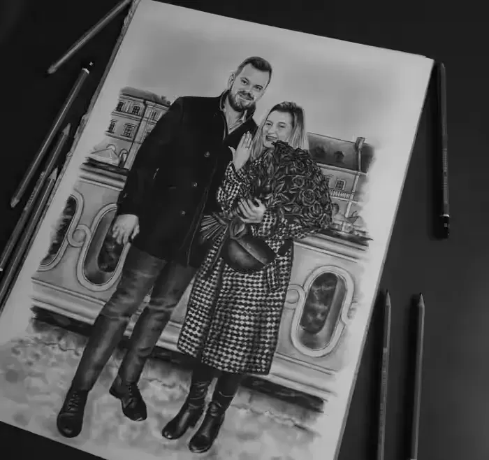 Portret ze zdjęcia — praca twórcy Weronika na Freshwall Marketplace