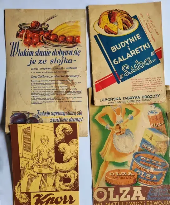 Przedwojenne foldery reklamowe, reklamówki firm — praca twórcy Adam na Freshwall Marketplace