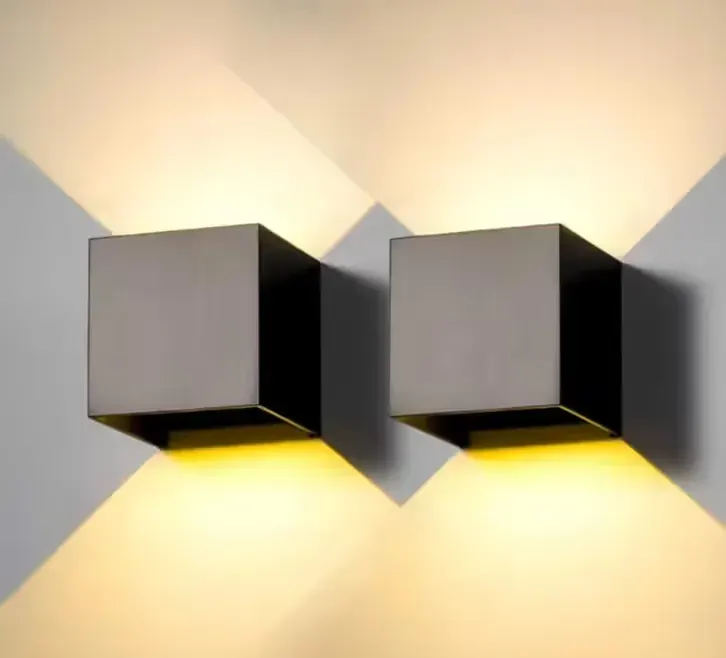 2 szt. Kinkiet Zewnętrzny/Wewnętrzny kryty LED, czarny — praca twórcy Adrian na Freshwall Marketplace