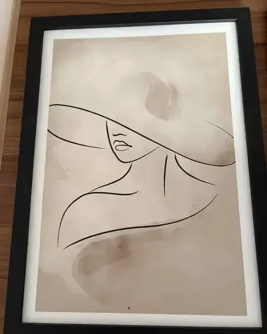 Eleganckie grafiki minimalistyczne – 3 obrazy w czarnych ramach — praca twórcy Mateusz na Freshwall Marketplace