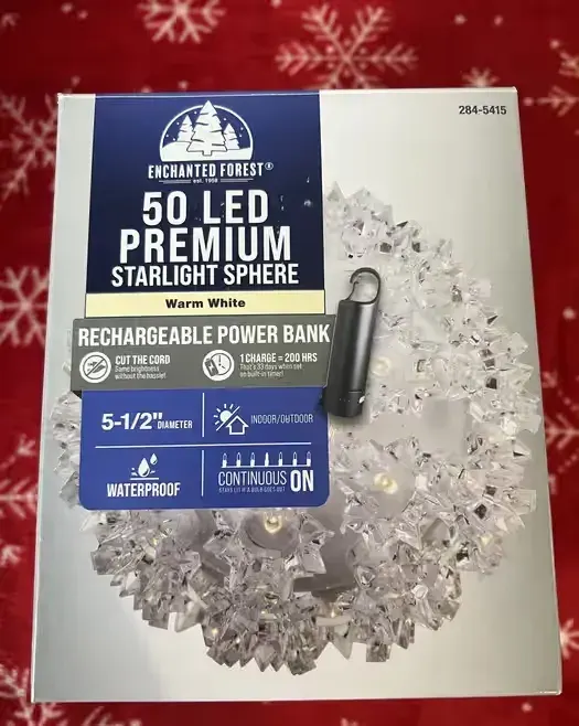 Kula świetlna Enchanted Forest 50 diod led + powerbank — praca twórcy Karolina na Freshwall Marketplace