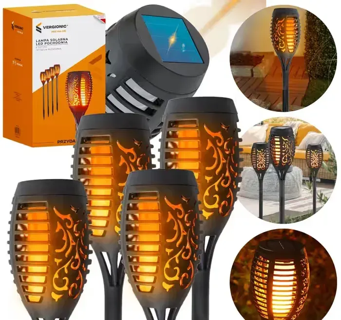 Lampa solarna ogrodowa lampa do ogrodu pochodnia — praca twórcy abcddziecko na Freshwall Marketplace