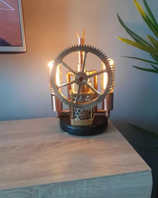 Lampa Steampunk, Industrialna — praca twórcy Monika na Freshwall Marketplace