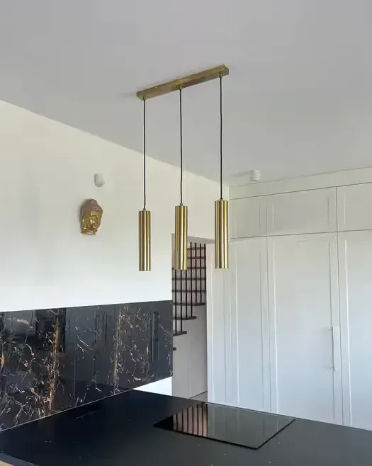 Lampa wisząca NAPOLI tuby złota GOLD — praca twórcy Krzysiek na Freshwall Marketplace