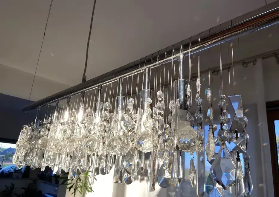Lampa Żyrandol kryształowy glamour — praca twórcy Zuzia na Freshwall Marketplace